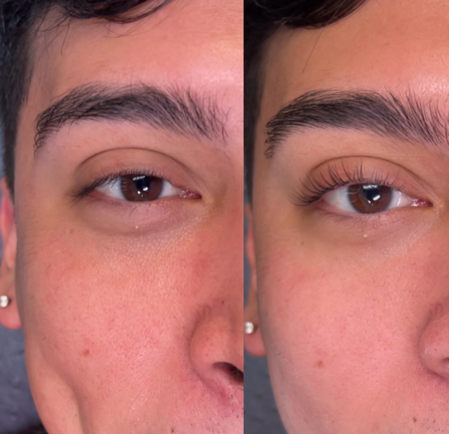 lash lift before and after
