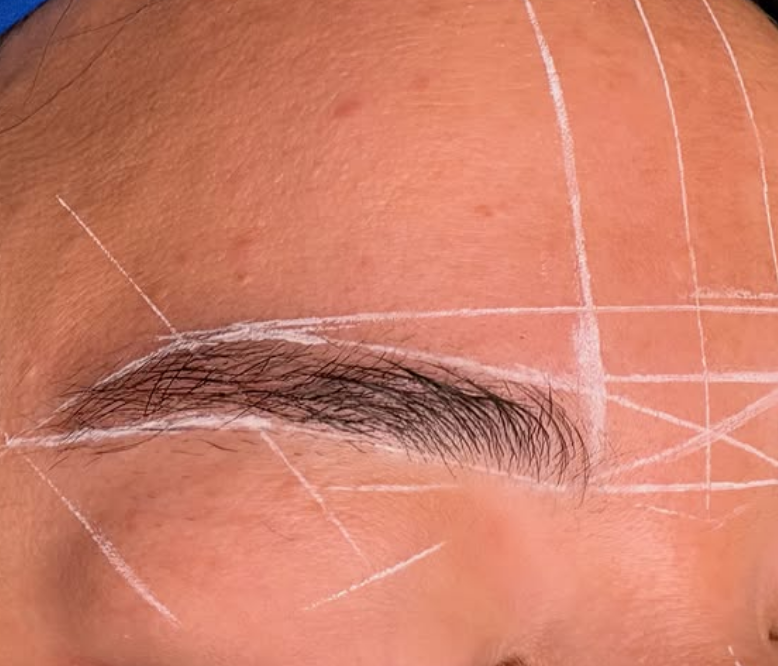 brow mapping before shaping